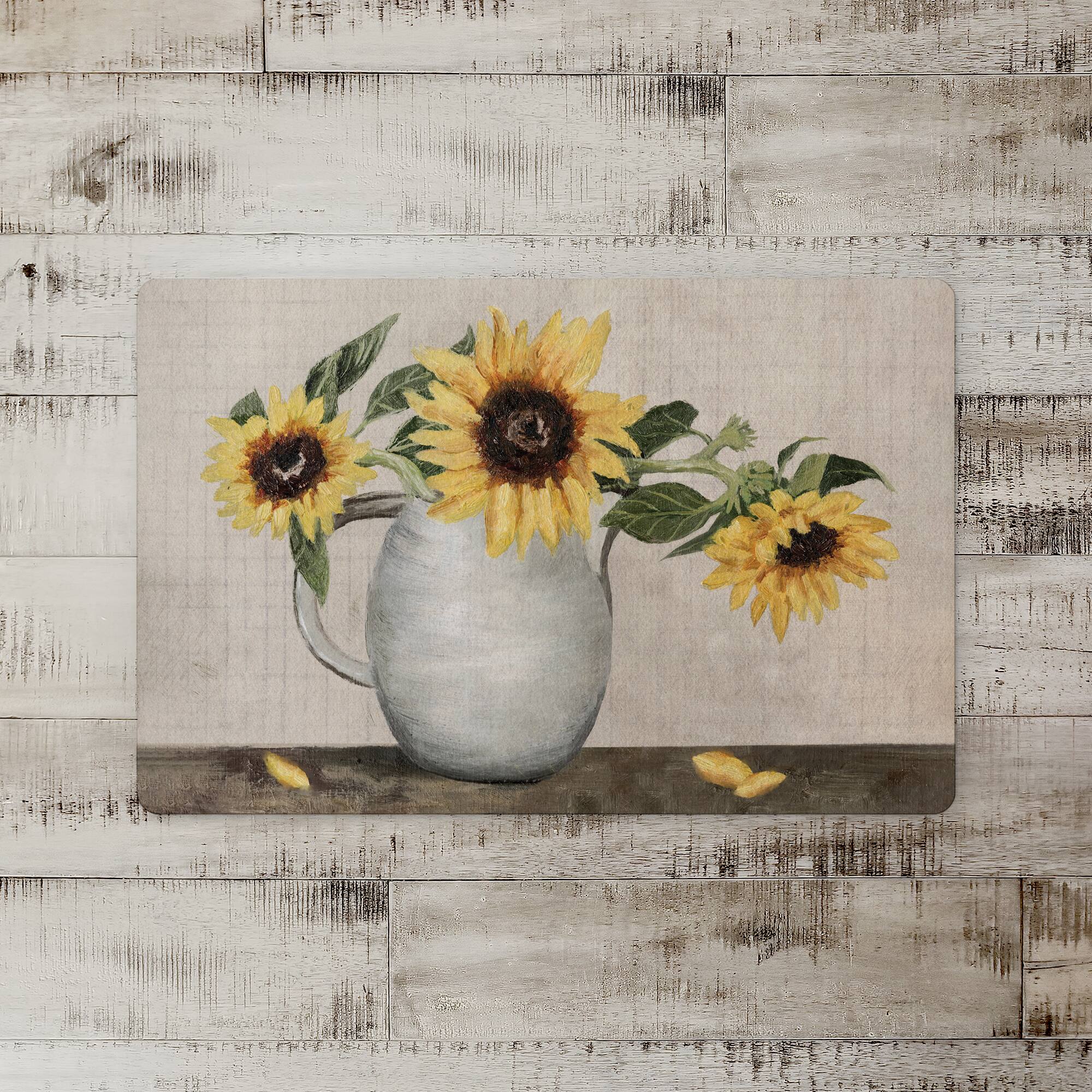 Sunflower Still Life 27" x 18" Floor Mat
